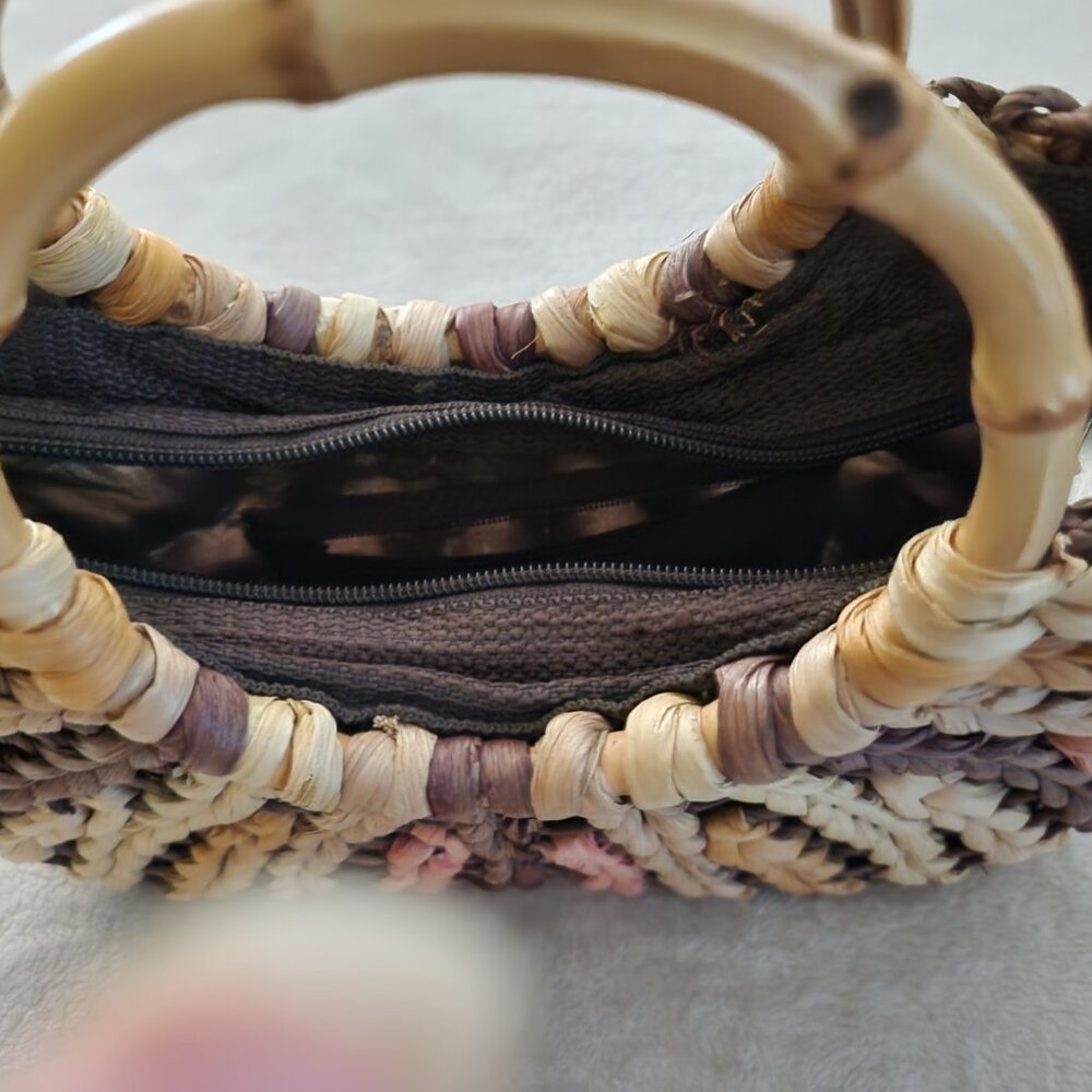 Multicolor straw handbag. - Picture 6 of 6